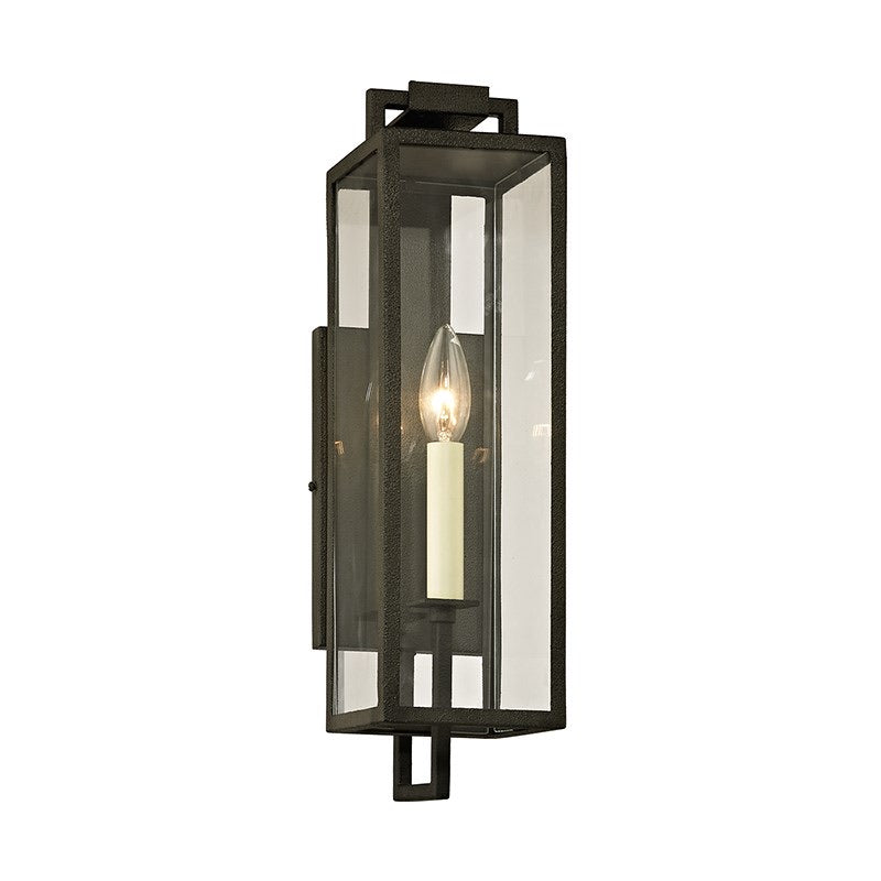 Troy Lighting Small Beckham Forged Iron Exterior Wall Light no