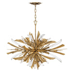 Quintiesse Vida Oval Ceiling Light Wide Pendant Burnished Gold