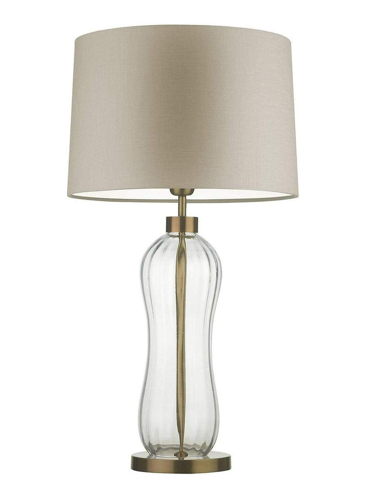 Heathfield & Co Mea Mid Century Inspired Glass Table Lamp - Decolight Ltd 