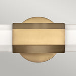 Quintiesse Facet Dual Wall Light  Heritage Brass - Decolight Ltd 