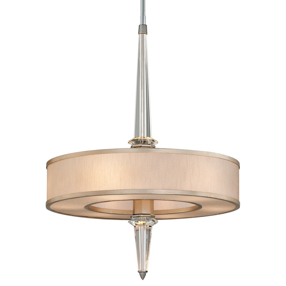 Corbett Lighting Harlow Tranquility Silver Leaf Ceiling Pendant - Decolight Ltd 