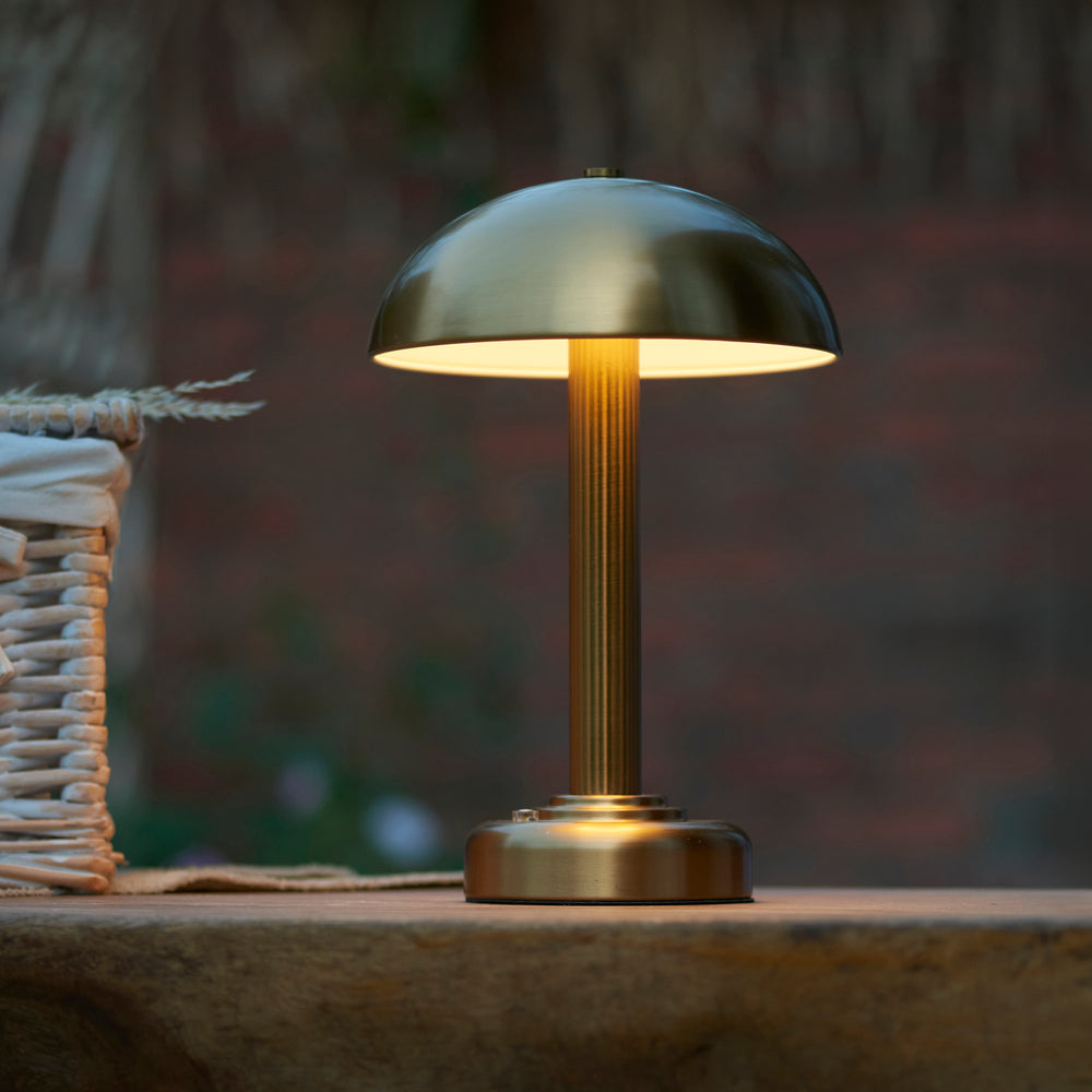 Envisage Hopkinson Rechargeable Brass Table Lamp