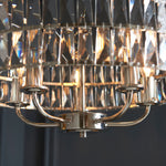 Decolight Keysham 5 light Polished Nickel & Glass Ceiling Pendant Light - Decolight Ltd 