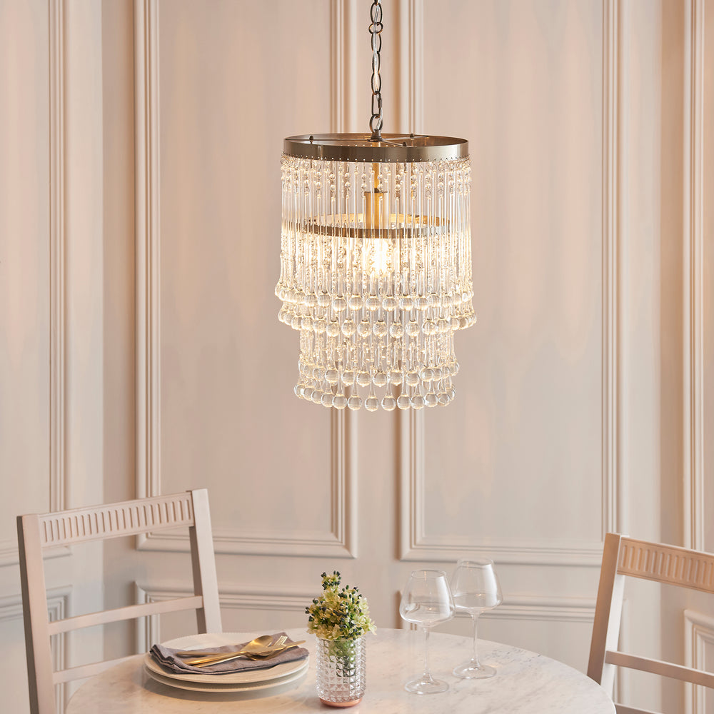 Envisage Genevieve Small Glass Droplets Ceiling  Pendant - Decolight Ltd 