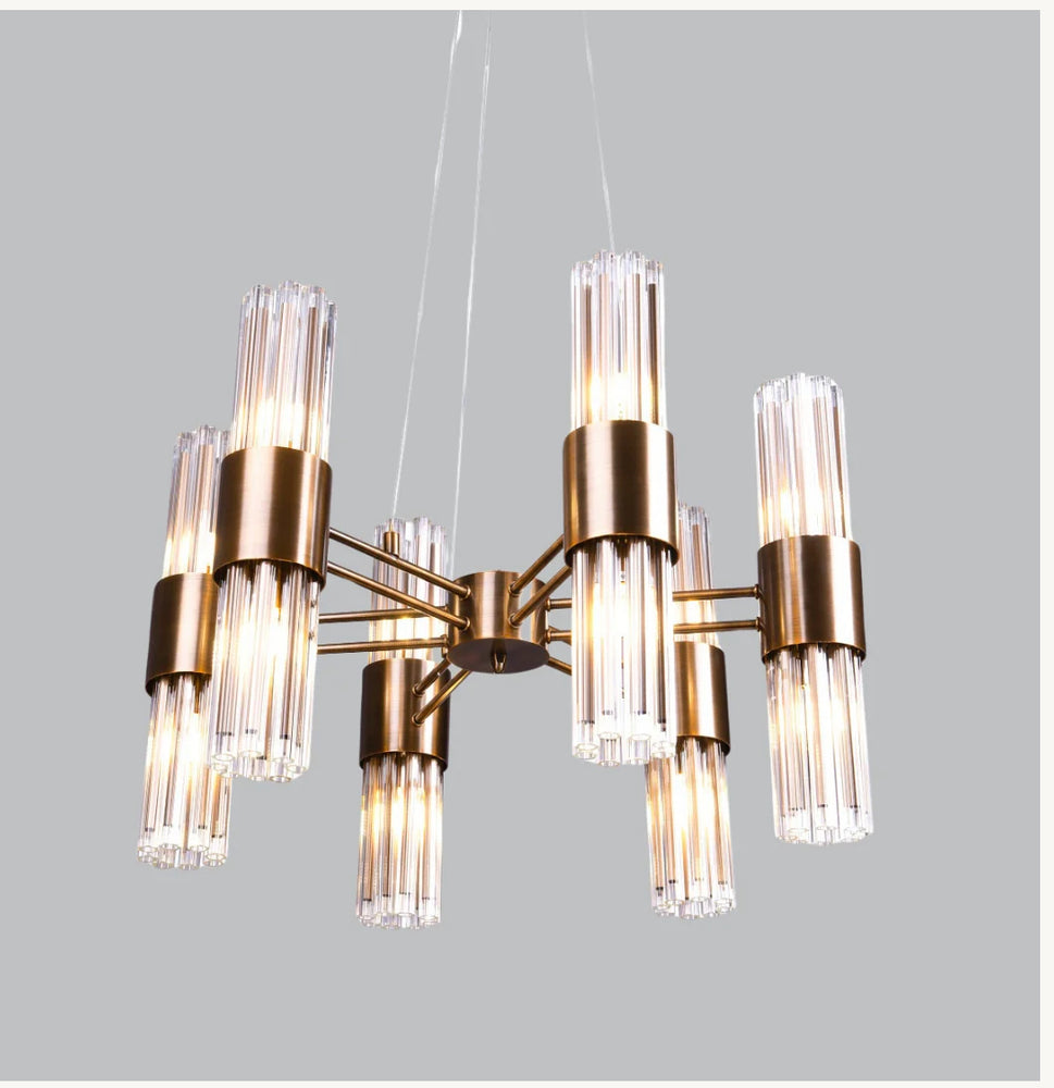 Alsace 6-Arm Brass Ceiling Light