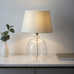 Envisage Cicy Ivory White Glass Table Lamp