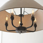 Envisage Lillian 5 Light Matt Black Ceiling Light