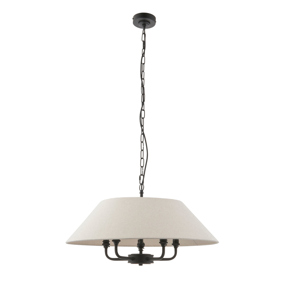Envisage Lillian 5 Light Matt Black Ceiling Light