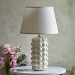 Envisage Linden Ceramic Ivory Table Lamp - Decolight Ltd 
