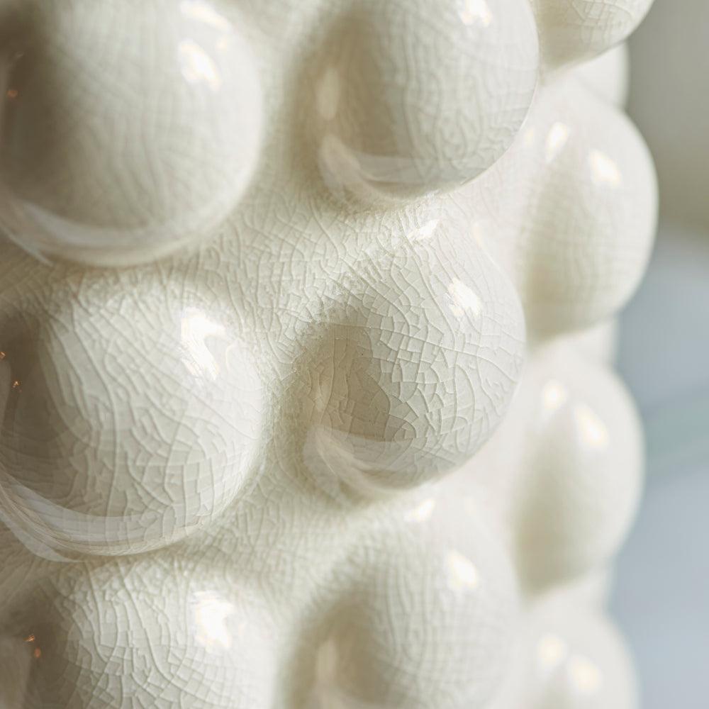 Envisage Linden Ceramic Ivory Table Lamp - Decolight Ltd 