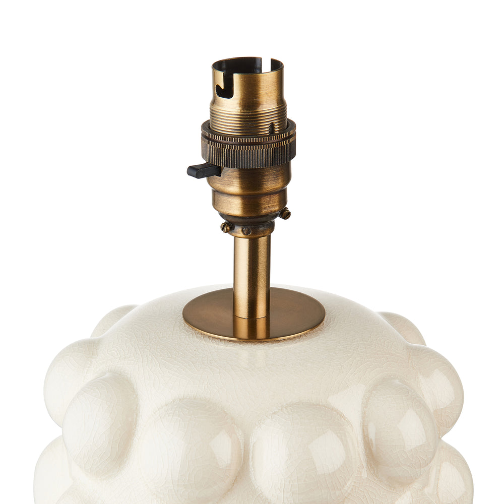 Envisage Linden Ceramic Ivory Table Lamp - Decolight Ltd 