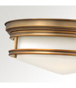 Decolight Hanley Aged Brass Semi Flush Ceiling Light - Decolight Ltd 