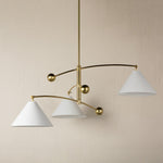Mitzi Lighting Birdie Mid Century Inspired Brass Ceiling Light - Decolight Ltd 