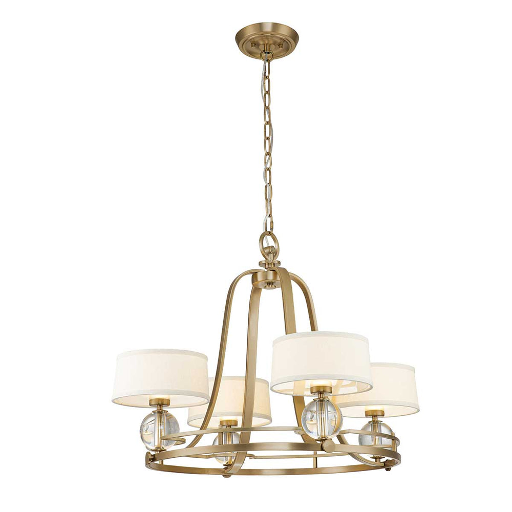 Decolight Barlaston Aged Brass 4 Light - Decolight Ltd 