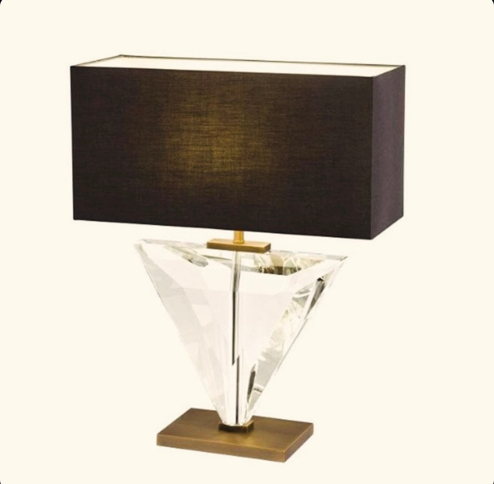 Decoligh katerin Art Deco Brass & Glass Table Lamp