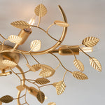 Decolight GOLD Leaf Branching Semi Flush Ceiling Light 6 Light - Decolight Ltd 