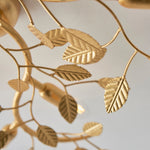 Decolight GOLD Leaf Branching Semi Flush Ceiling Light 6 Light - Decolight Ltd 