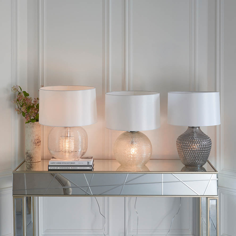 Envisage Westbury Clear Glass Table Lamp - Decolight Ltd 