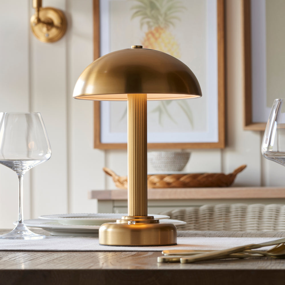 Envisage Hopkinson Rechargeable Brass Table Lamp