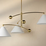 Mitzi Lighting Birdie Mid Century Inspired Brass Ceiling Light - Decolight Ltd 