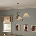 Mitzi Lighting Birdie Mid Century Inspired Brass Ceiling Light - Decolight Ltd 