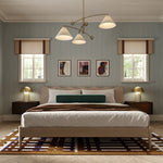 Mitzi Lighting Birdie Mid Century Inspired Brass Ceiling Light - Decolight Ltd 