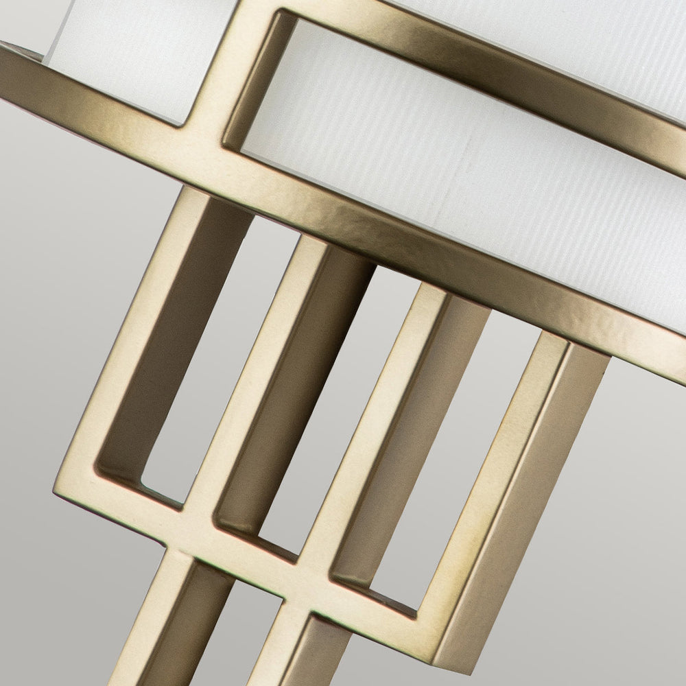 Feiss Fusion 1 Painted Natural Brass Wall Light – Art Deco