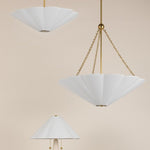 Alana 3 Light Aged Brass Pendant