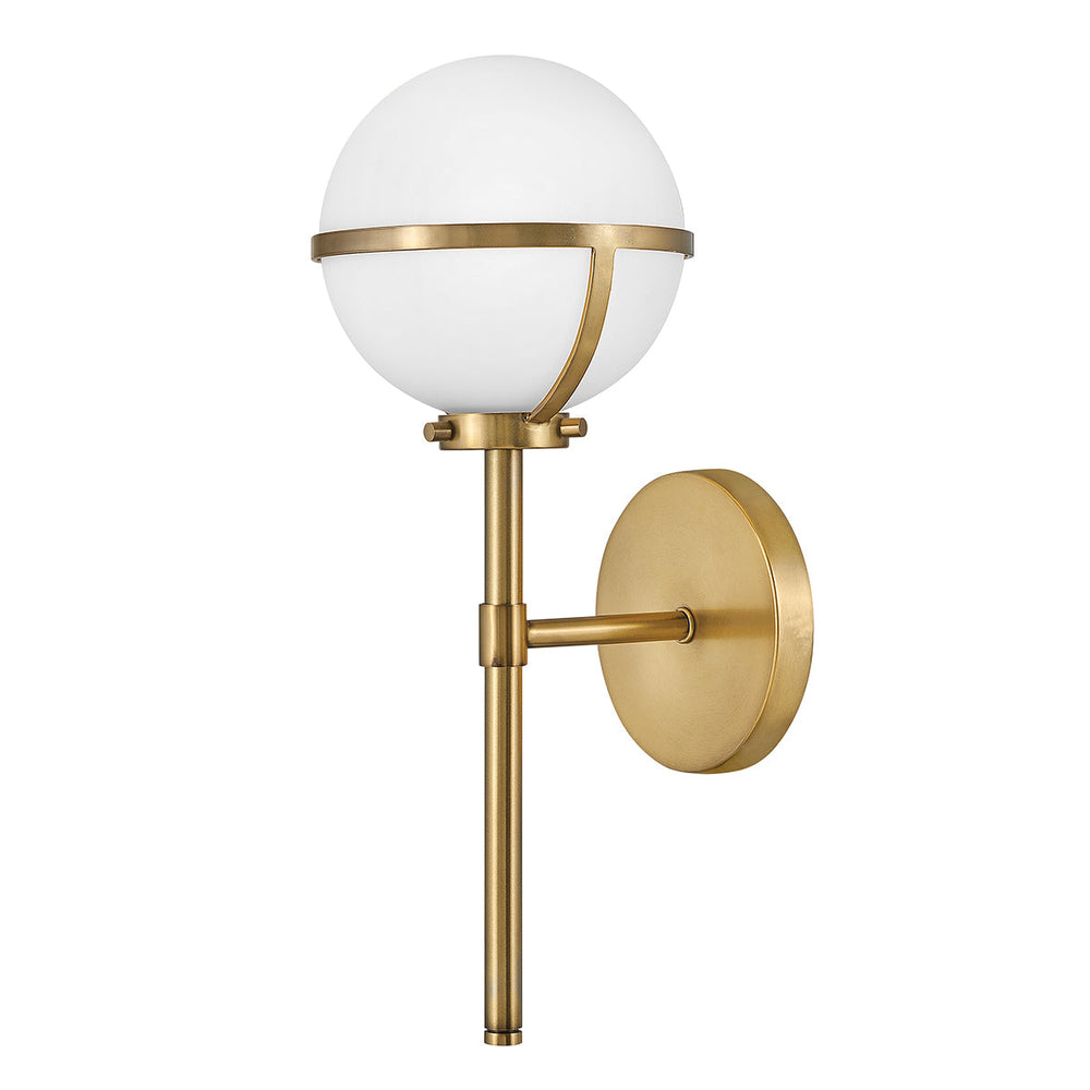 Decolight Holly 1 Light Wall Light in Brass & Clear Glass - Decolight Ltd 