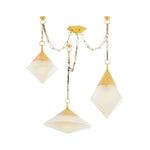 Corbett Lighting Angelique 3 lt Brass Art Deco Ceiling Light
