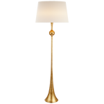 Decolight Dover Brushed Gold Floor Lamp & Shade - Decolight Ltd 