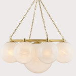 Hudson Valley Thornwood Aged Brass Chandelier