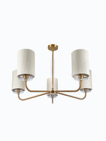 Heathfield & Co Alpina Brass Ceiling Chandelier Linden Collection