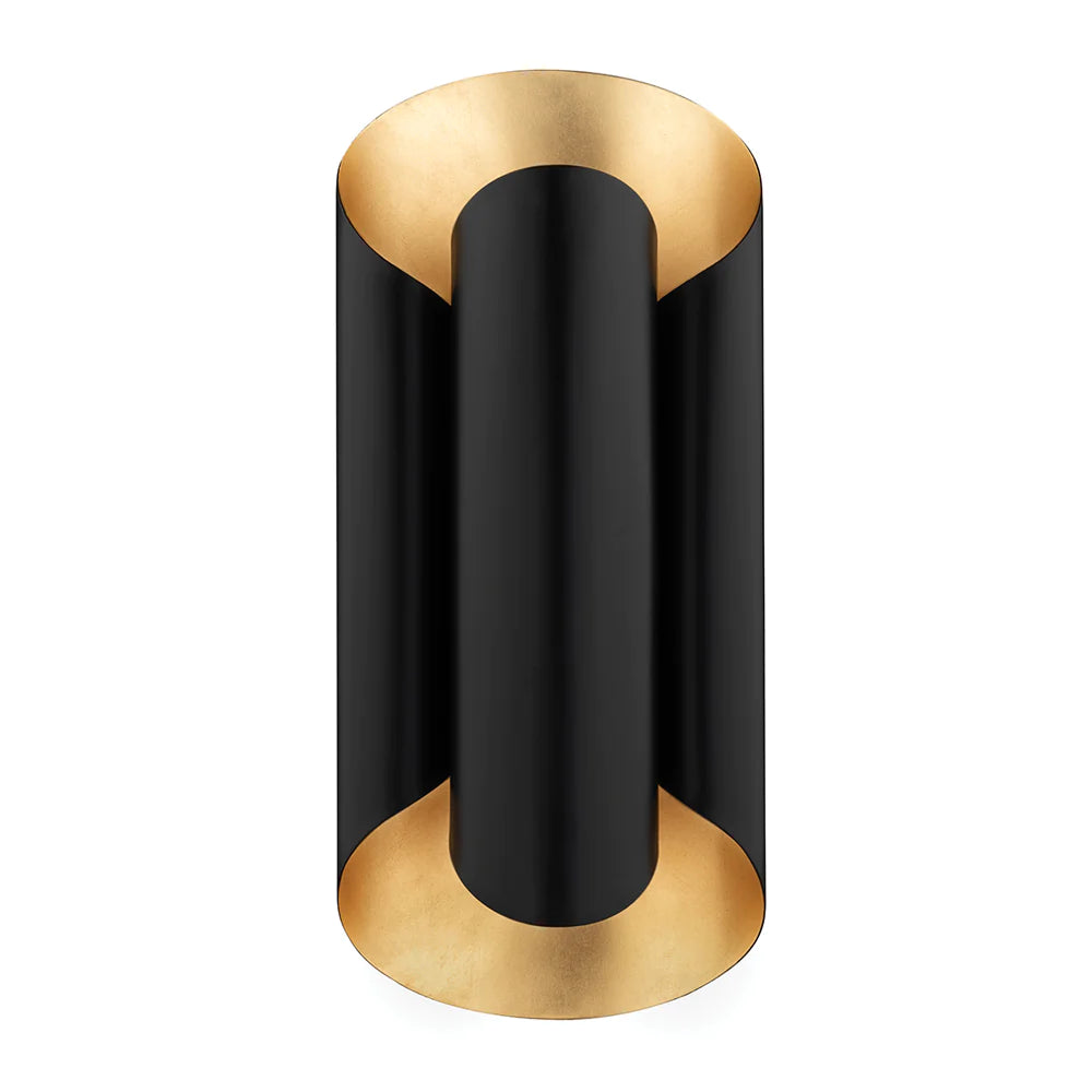 Hudson Valley Lighting Banks Black & Gold Wall Light - Decolight Ltd 