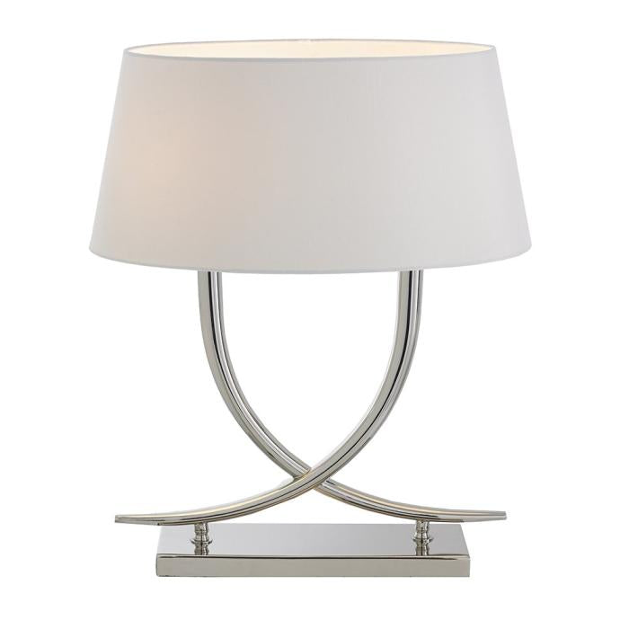 Decolight Flute Polished Nickel Table Lamp