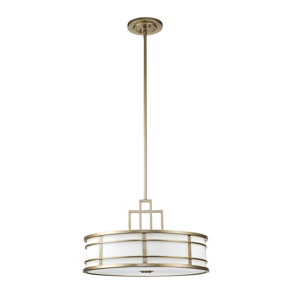 Decolight Brushed Brass Art Deco Inspired Ceiling Pendant Light - Decolight Ltd 
