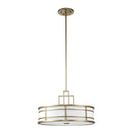 Decolight Brushed Brass Art Deco Inspired Ceiling Pendant Light