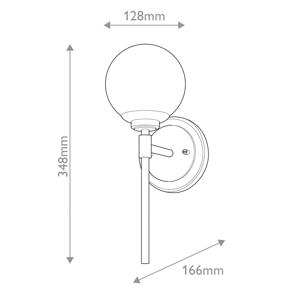 Kichler Benno 1 Contemporary Wall Light – Black & Champagne Bronze