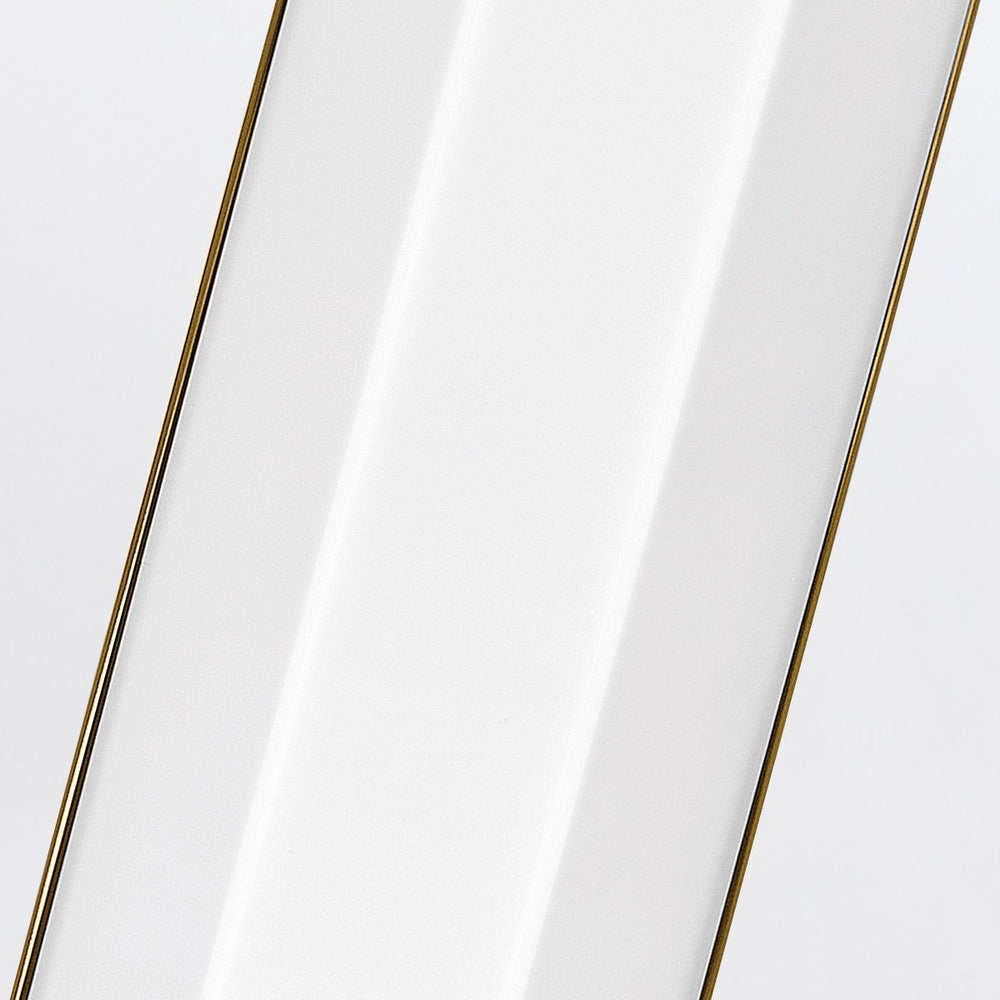 Facet Large LED Wall Light Heritage Brass Modern Bathroom