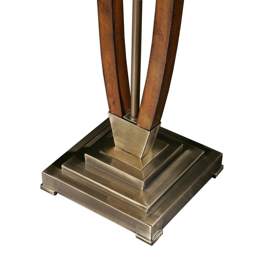 Boydton Burnished Wood Floor Lamp Decolight Ltd