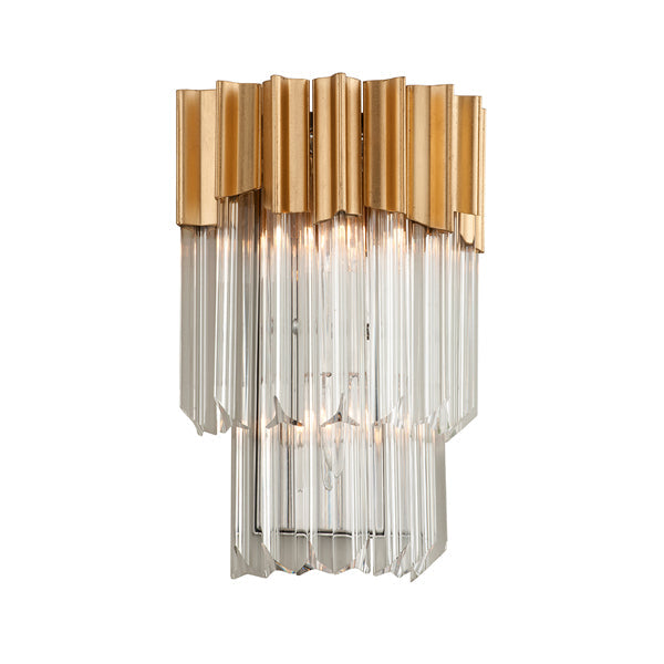 Hudson Valley Lighting Charisma Hand-Crafted Stainless And Alu 2lt Wall Sconce - Decolight Ltd 