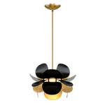 Hudson Valley Lighting Ginger Black Base And Opal White Shade Pendant - Decolight Ltd 