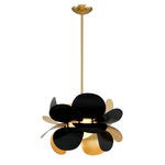 Hudson Valley Lighting Ginger Black Base And Opal White Shade Chandelier - Decolight Ltd 