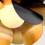 Hudson Valley Lighting Ginger Black Base And Opal White Shade Chandelier - Decolight Ltd 