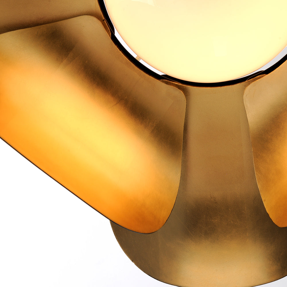 Hudson Valley Lighting Ginger Black Base And Opal White Shade Chandelier - Decolight Ltd 