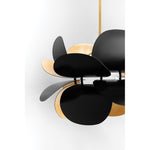 Hudson Valley Lighting Ginger Black Base And Opal White Shade Chandelier - Decolight Ltd 