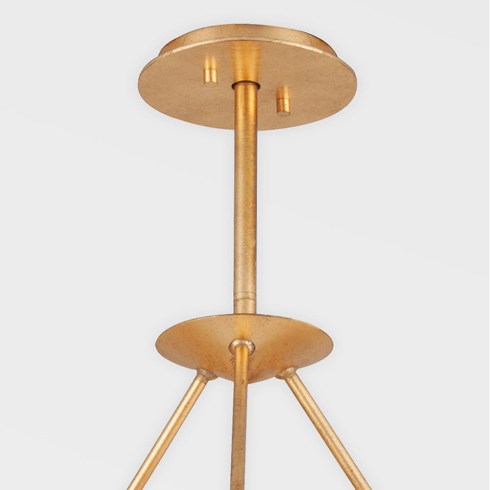Hudson Valley Lighting 16 Light Chandelier in Vintage Gold Leaf - Decolight Ltd 