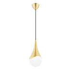 Mitzi Lighting Ariana 1 Light Small Pendant in Aged Brass