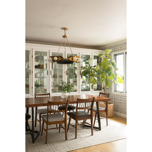 Hudson Valley Lighting Hopper Solid Brass 12lt Chandelier - Decolight Ltd 
