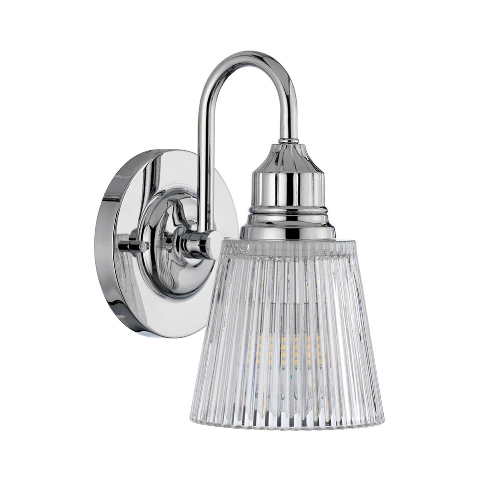 Quintiesse Addison 1 Light Wall Light Polished Chrome - Decolight Ltd 